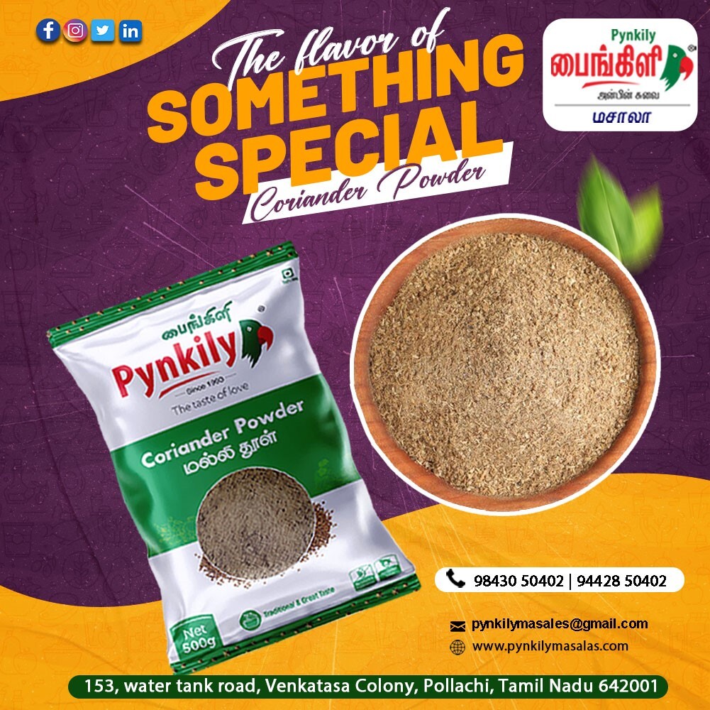Coriander Powder - Organic, Iso Certified | Green Blended Powder, Available In 500g To 50kg Packets, Shelf Life Of 4 Months