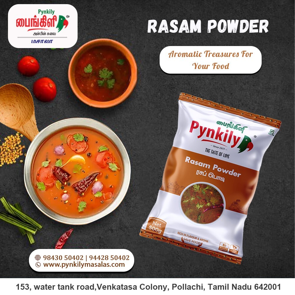 Rasam Powder - Organic 100% Veg Iso Certified | Blended Powder, Packaged In 500g, 1kg, 10kg, 25kg, 50kg Packets, 4 Month Shelf Life