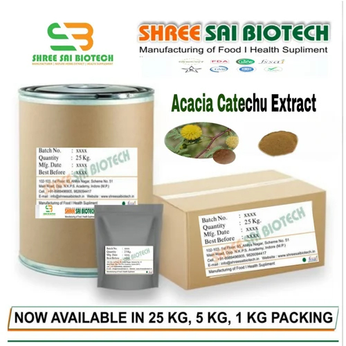 Acacia Catechu Extract Powder By Shree Sai Biotech