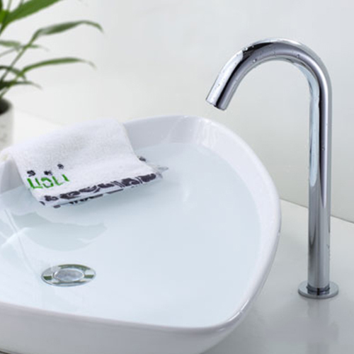 Basin Mounted Long Body Automatic Sensor Tap Bp-f302 - Color: Mirror Chrome