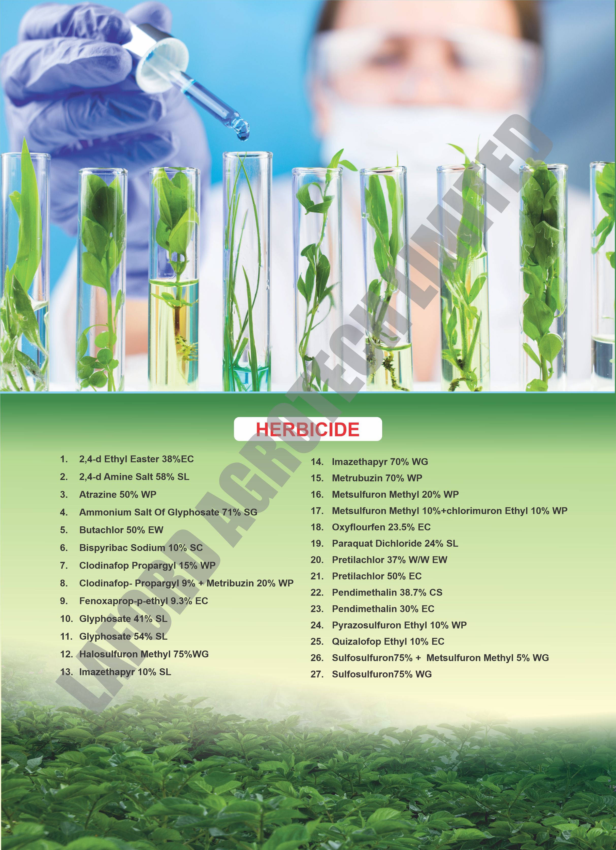 Butachlor 50% Ew - Systemic Preemergent Herbicide, Translocates Through Germinating Shoots And Roots For Effective Weed Control