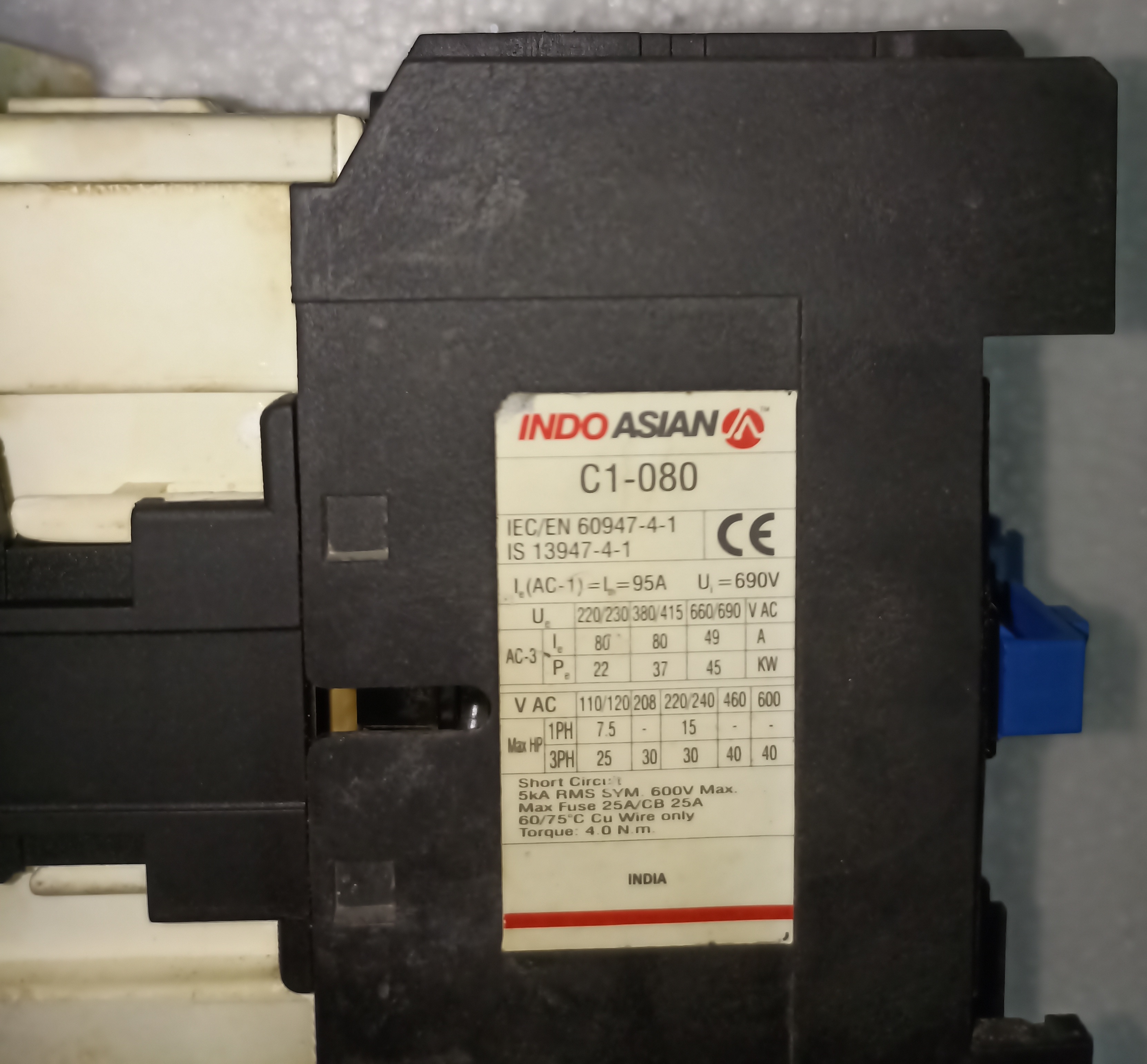 Indoasian C1-080 Contactor