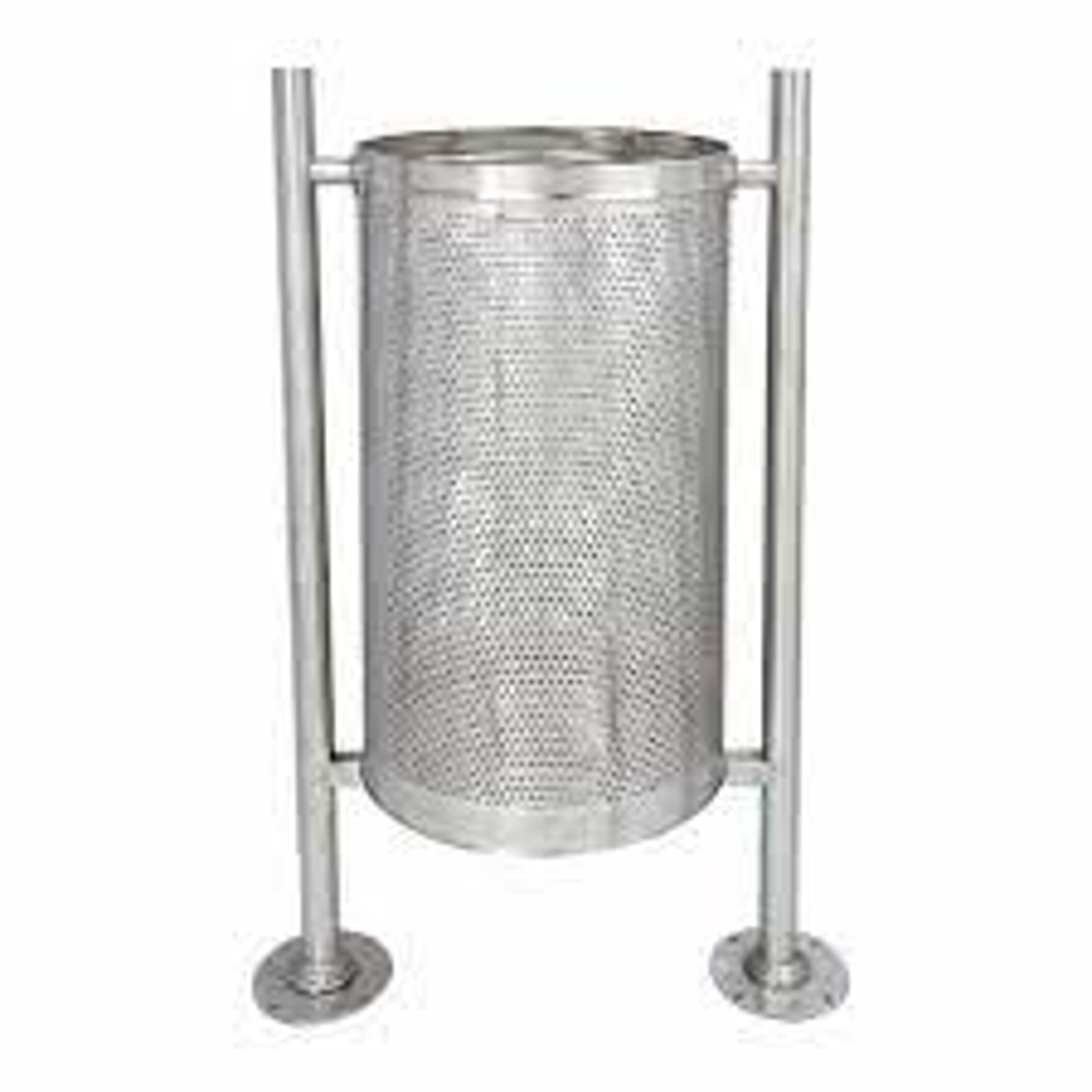 Pole Mounted Twin Ss Bin With Roof Dustbin Or/sph/60 - Application: Offices