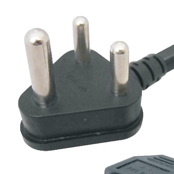 16 Amp Heavy Gauge Server Power Cord - 1.5 Meter, Black Pvc Jacket, Copper Conductor, 3 Core Connection, Rated For 250 Volt