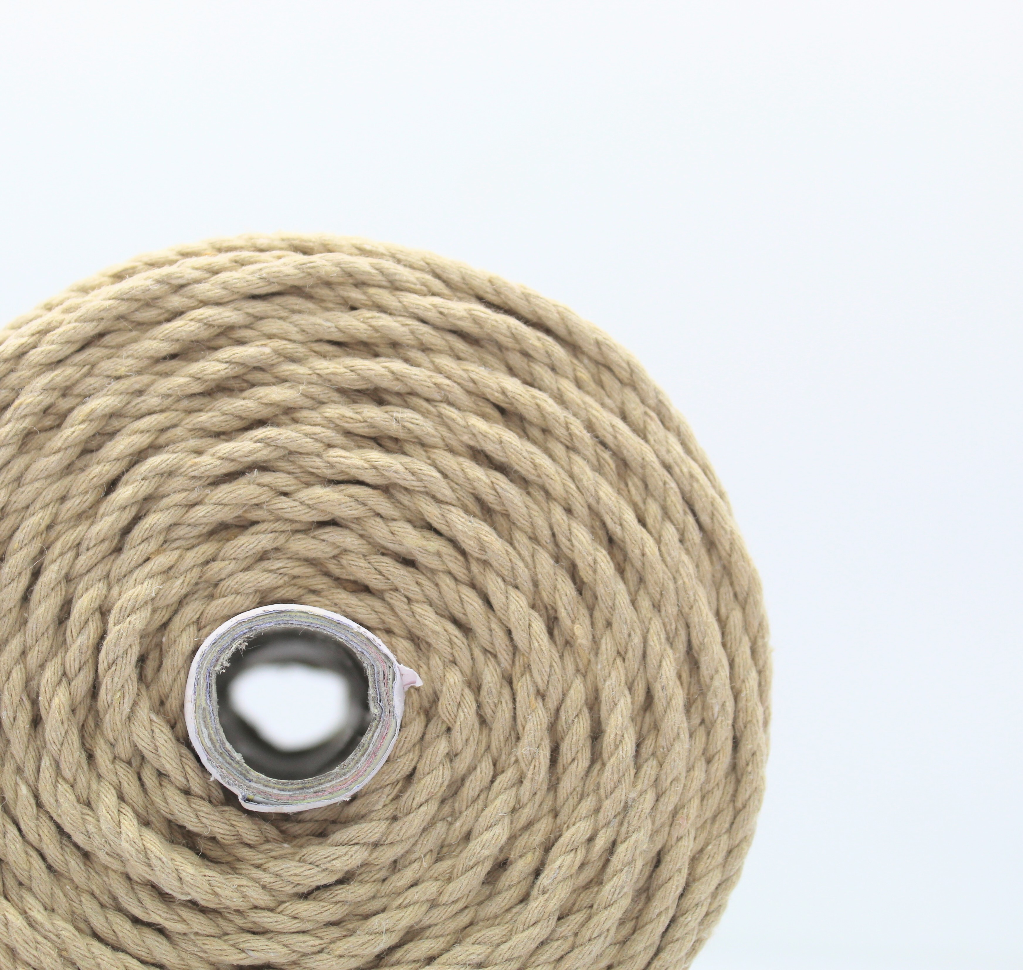 Macrame Cord Thread For Craft - Beige Shinny