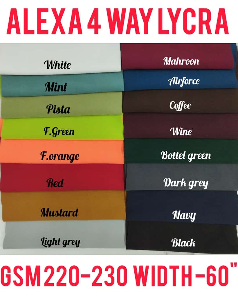 4 Way Lycra Fabrics