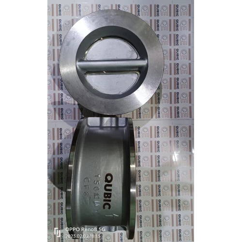 Wafer Type Moulded Dual Plate Checked Valve - Stainless Steel, 3 Inch Size, Silver Color | Superior Flow Control, High Pressure Resistance, Easy Installation