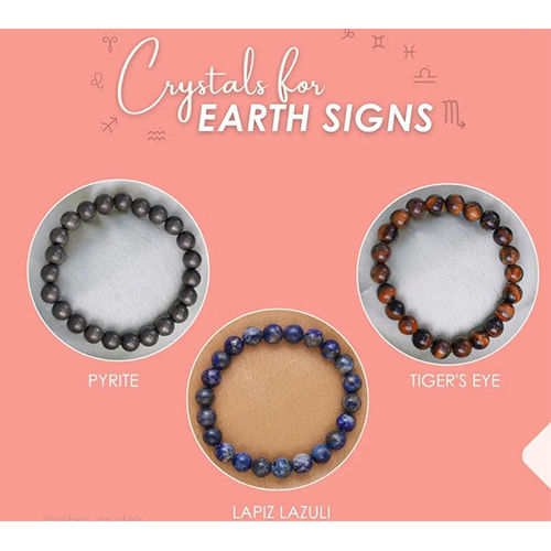 Bracelets Crystal Gemstone For Earth Sign