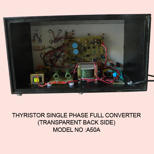 Thyristor Single Phase Full Wave Converter - Aluminum, 230v Power Circuit, Load Capacity 25w | Ujt Triggering Circuit, Observe Waveforms On Cro, Industrial Electronics Training Kit