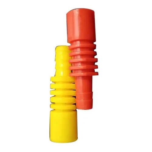 6 Inch Fire Extinguisher Pipe Nozzle - Plastic Material, 6 Inch Diameter, Red/yellow Color | Powerful Water Jet For Efficient Fire Suppression