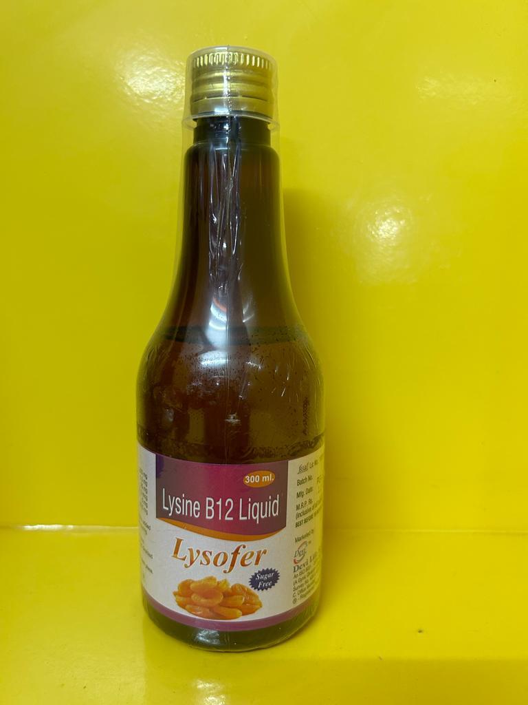 Lysine With B Complex Syrup - Drug Type: General Medicines