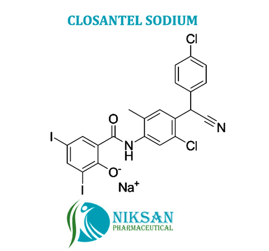 Closantel Sodium - White To Off-white Solid Powder, Medicine Grade | 99% Purity, Highly Effective Anti-parasitic Agent Against Liver Flukes And Gastrointestinal Roundworms