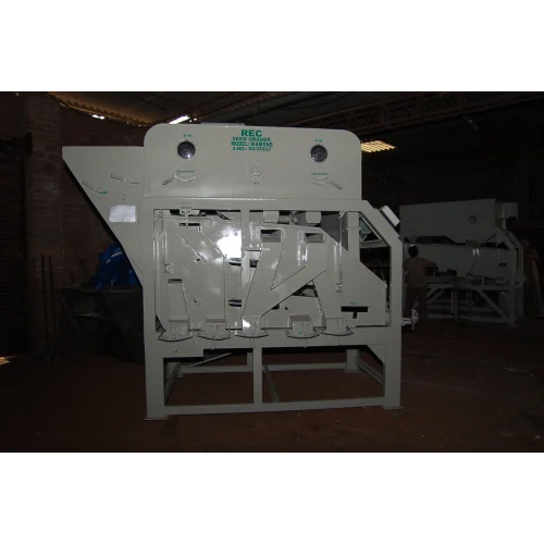 Automatic Seed Grader Cum Pre-cleaner - Mild Steel, 365x187x275 Cm | 3.0 T/hr Capacity, 7.5 Hp Air Compressor, Semi-automatic Operation, Variable Speed Control