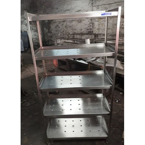 Stainless Steel Vegetable Storage Rack - Artwork: Machine Made