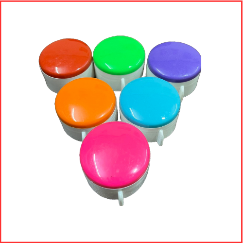 46 Mm Double Color Fridge Bottle Cap - Plastic, 46 Millimeter (Mm), Customized In All Colors | Screw Cap, User-friendly, Lightweight, Warranty Included