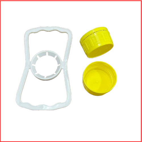 46 Mm Single Handle Cap - Plastic, 46 Millimeter Diameter, Yellow/white/red/green Colors, Customized Design Options | User-friendly, Lightweight, Screw Cap For Bottles