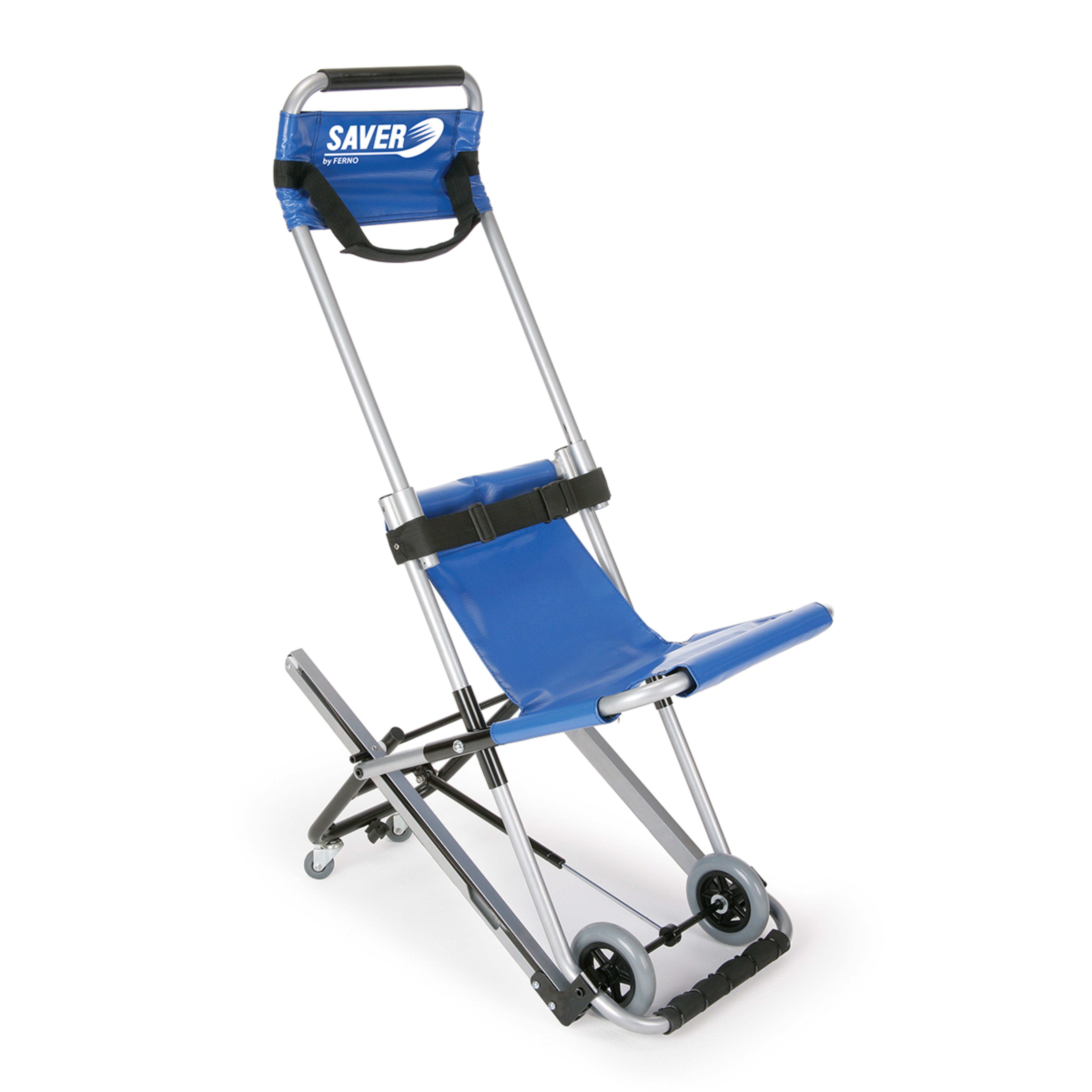 Evacuation Chairs - Aluminum & Nylon , 40x25x35 In, Yellow - 300 Lbs Capacity, Folding Frame, 3-inch Wheel Diameter For Safe Evacuations