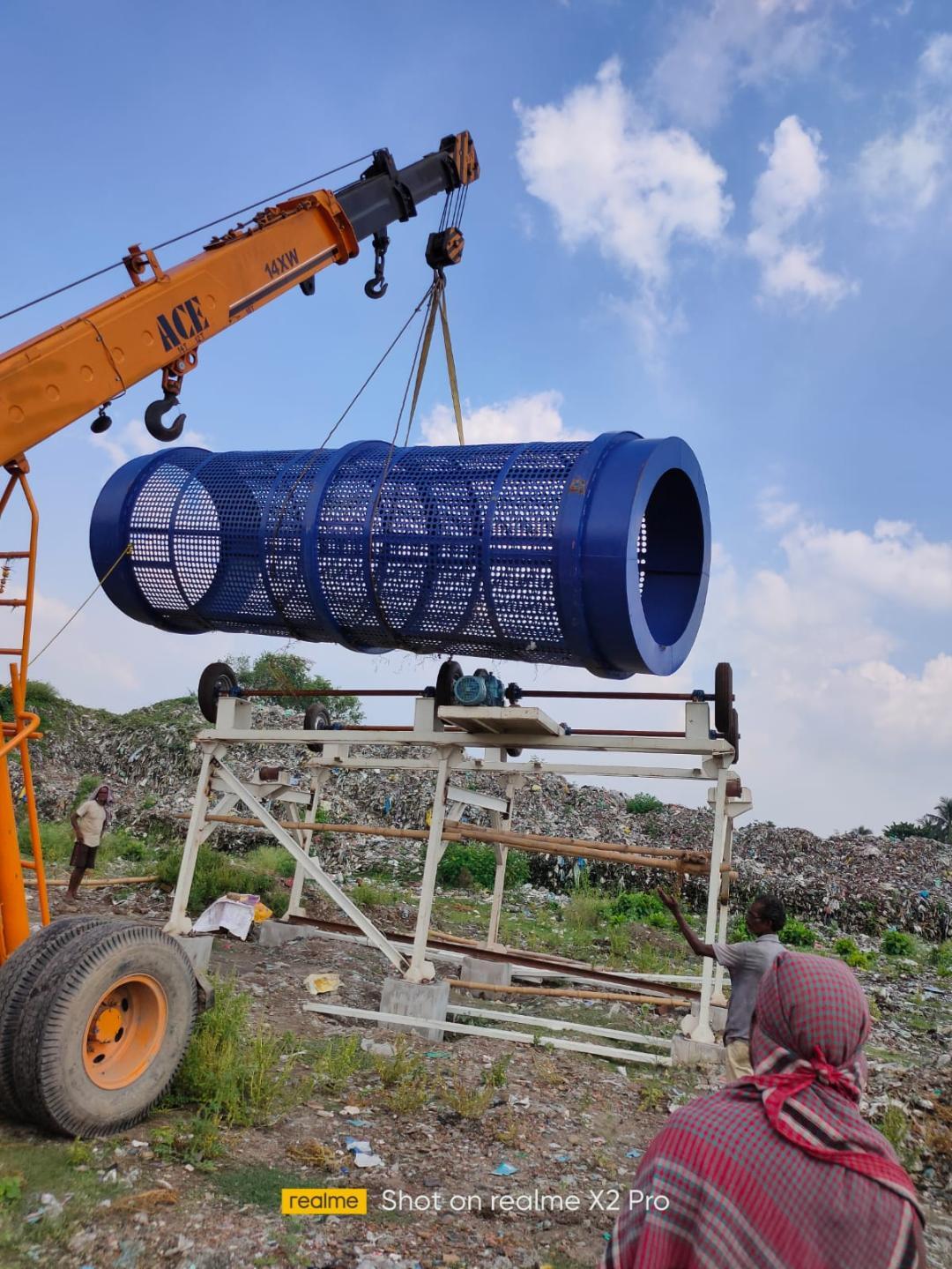 Solid Waste Segregation Plant - Color: Whit And Blue