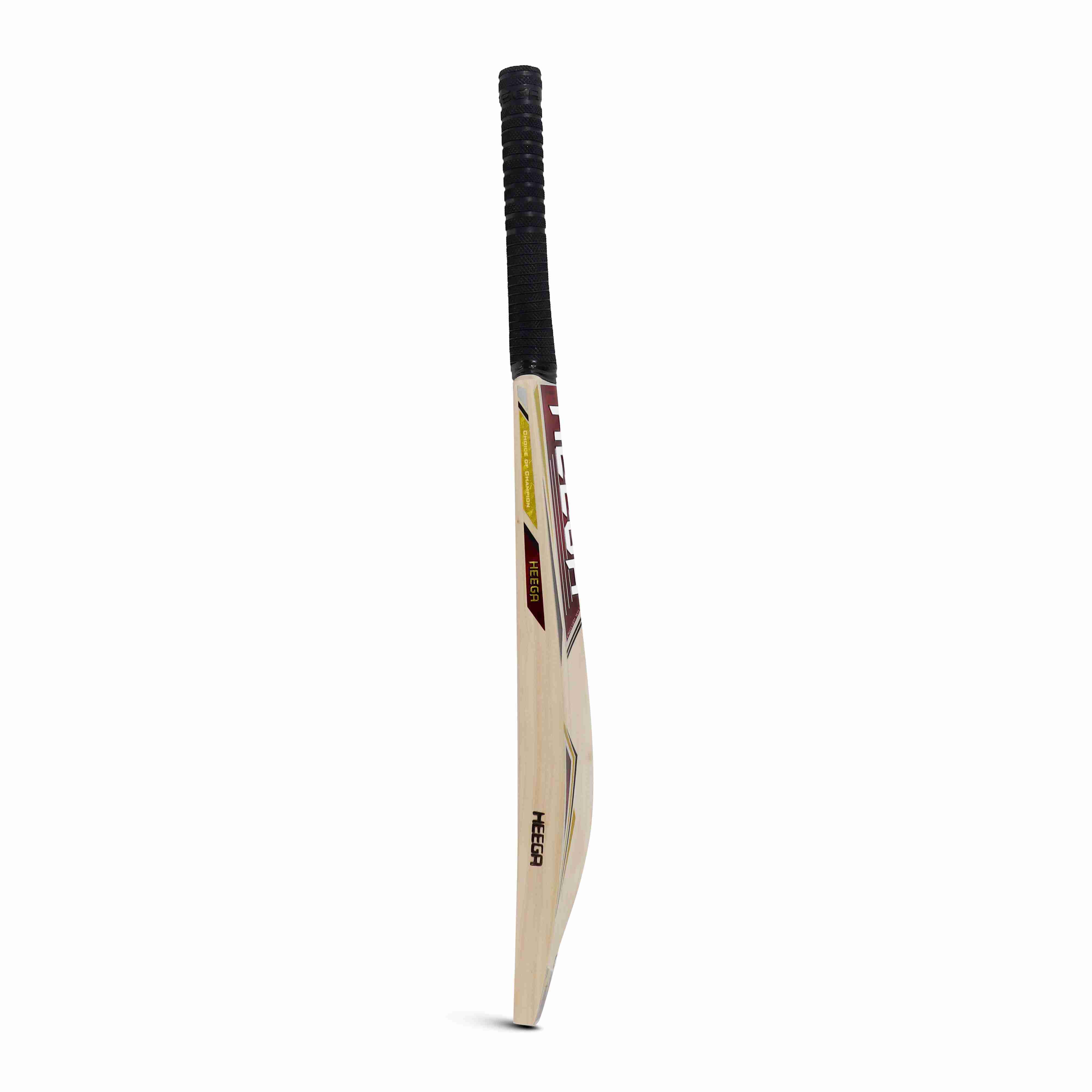Heega Warrior Edition Cricket Bat - Grade 3 English Willow, Sizes 5-6, Harrow, Sh, Lh | 4-6 Straight Grains, Massive Edges, Custom Engraving Available