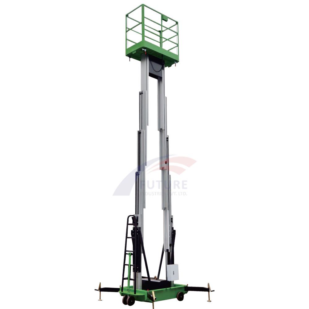 Orange Double Mast Aerial Work Platform