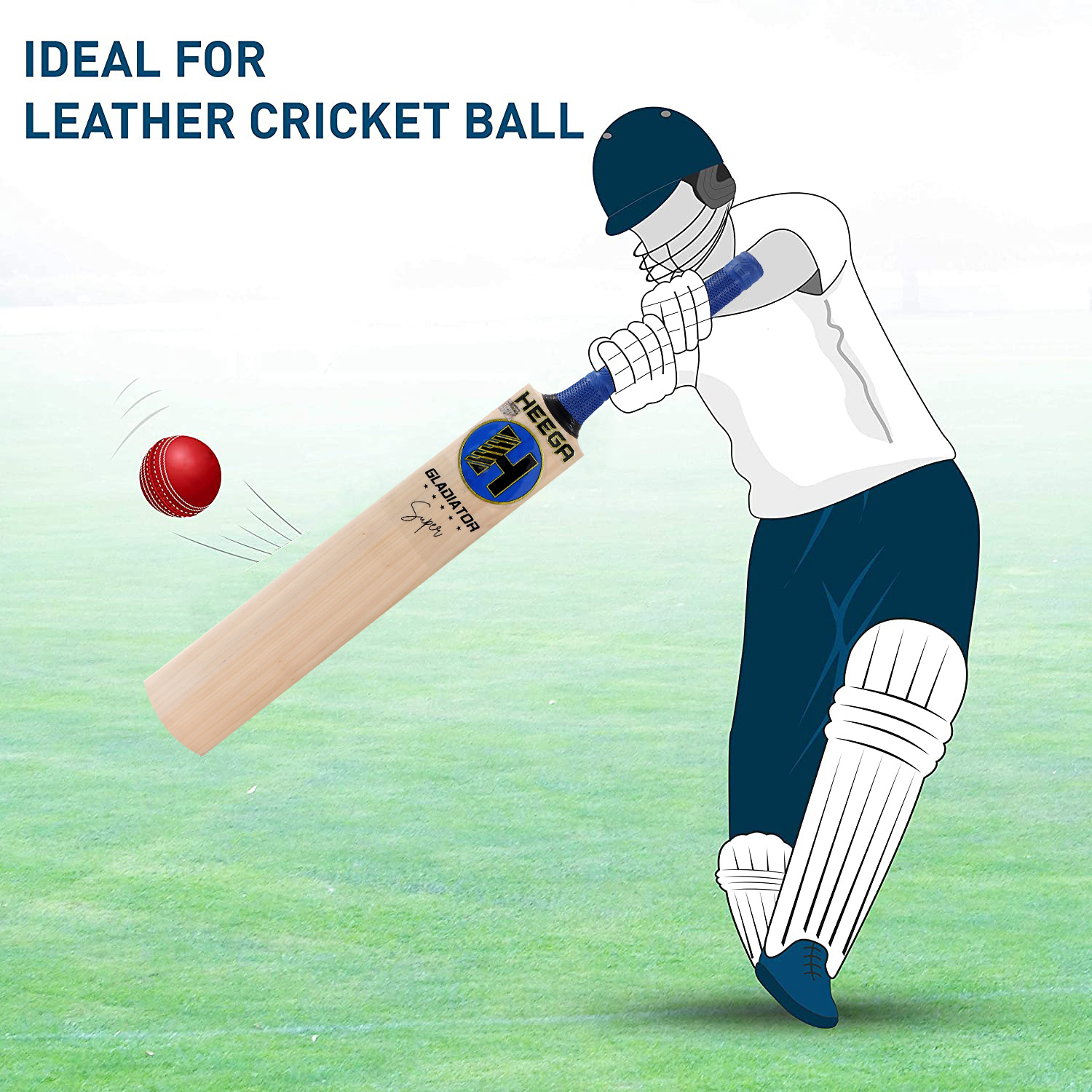 Wood Heega Gladiator Kashmir Willow Cricket Bat