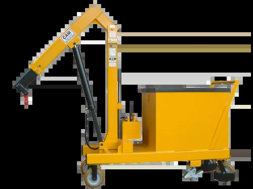 Yellow And Black 5 Ton Manual Mobile Floor Crane