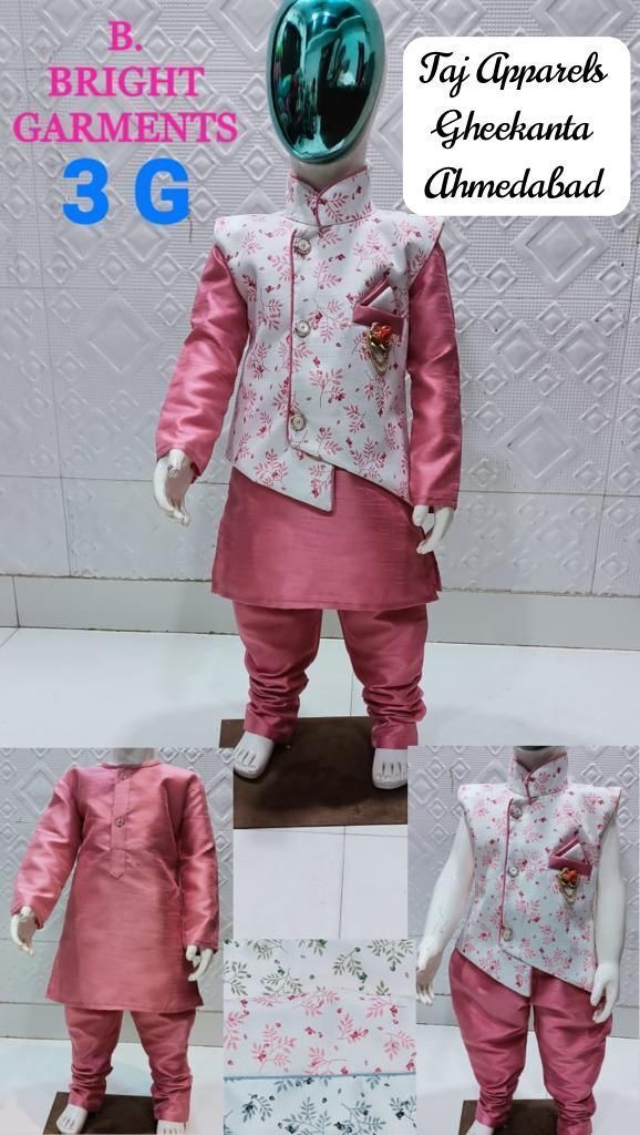 Boys Sherwani - Mehroon Embroidered Full Sleeve Ethnic Attire For Ages 3-16 | Summer Fashion Statement