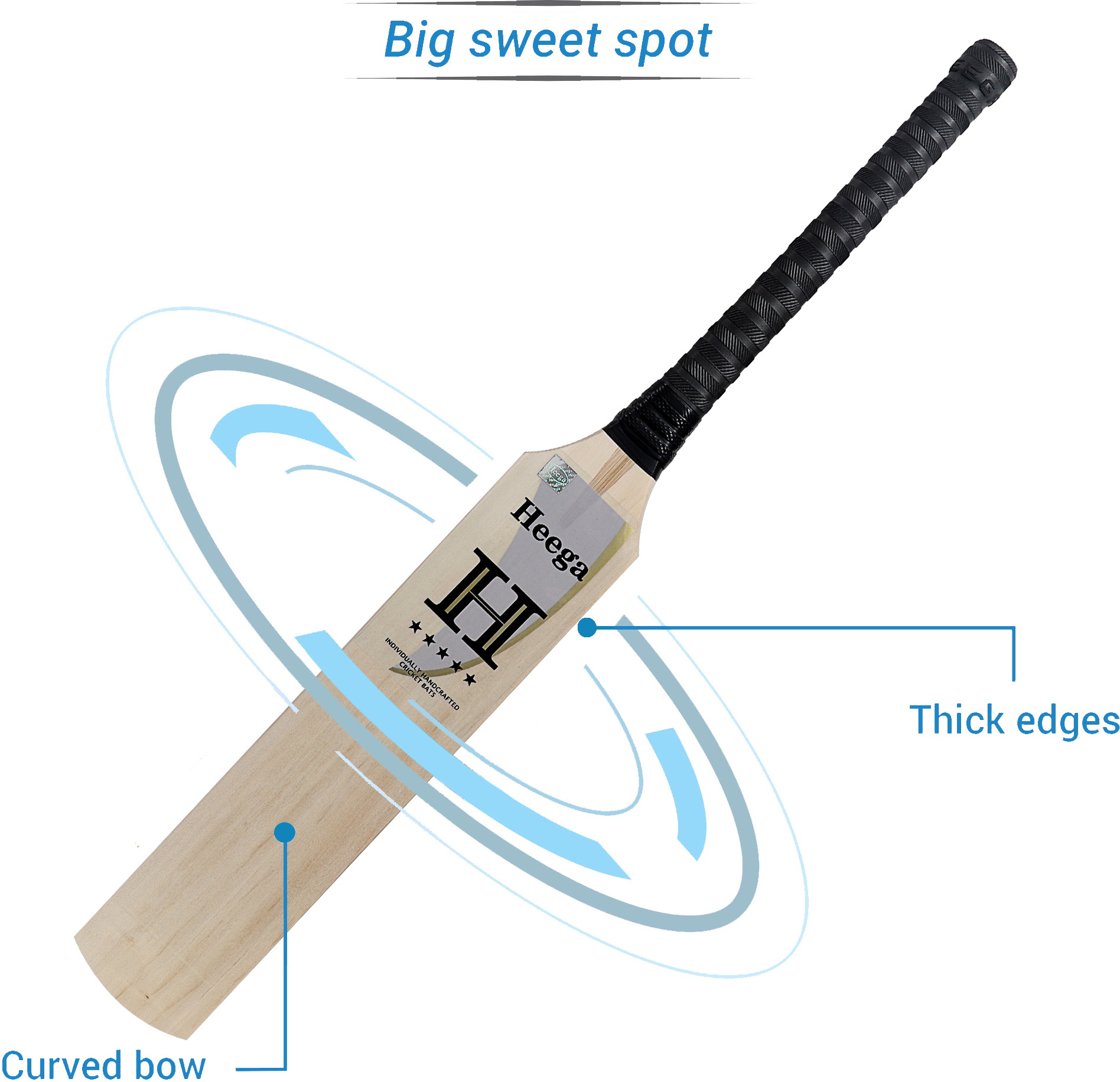 Wood Heega I Hate Losing Mongoose Cricket Bat