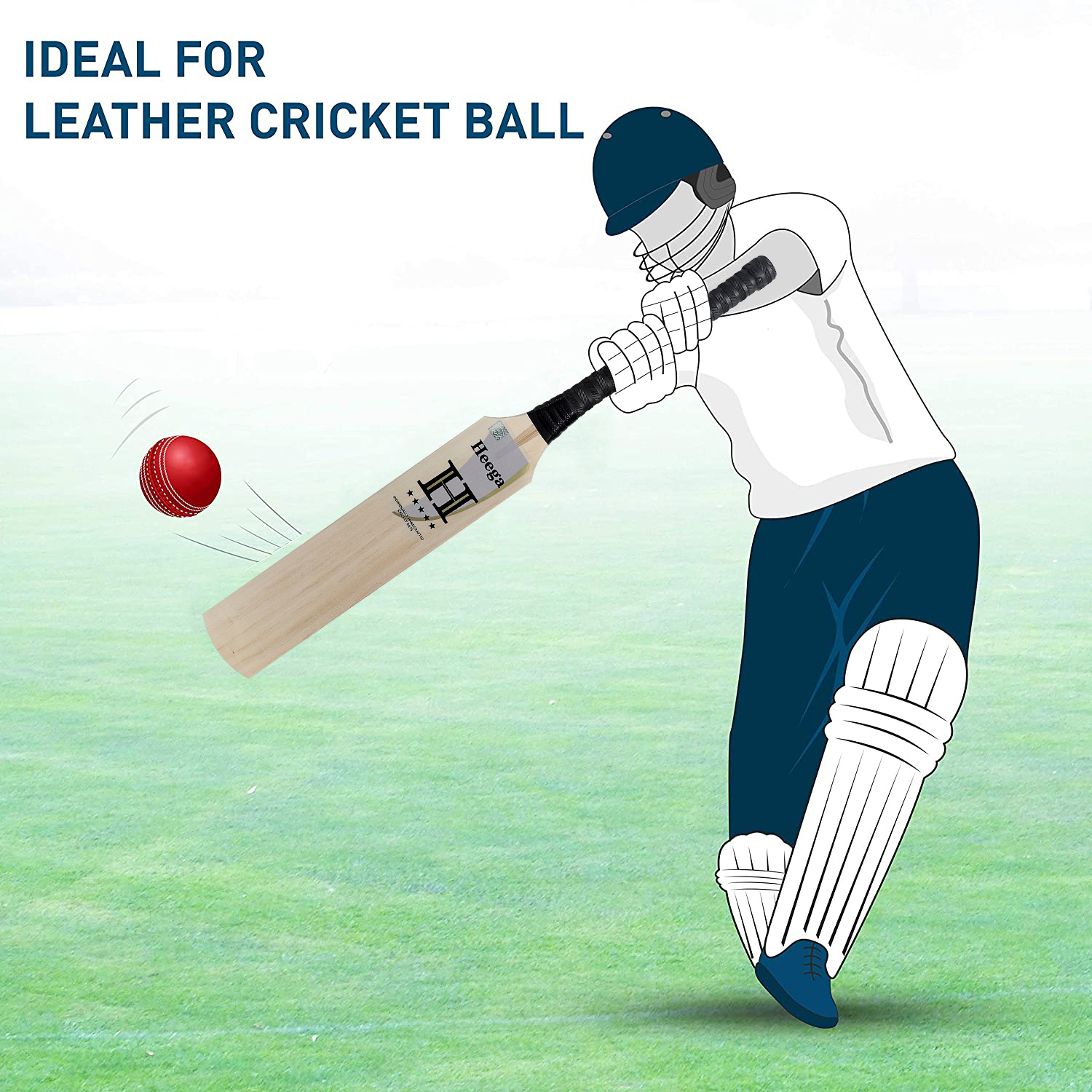 Wood Heega I Hate Losing Mongoose Cricket Bat