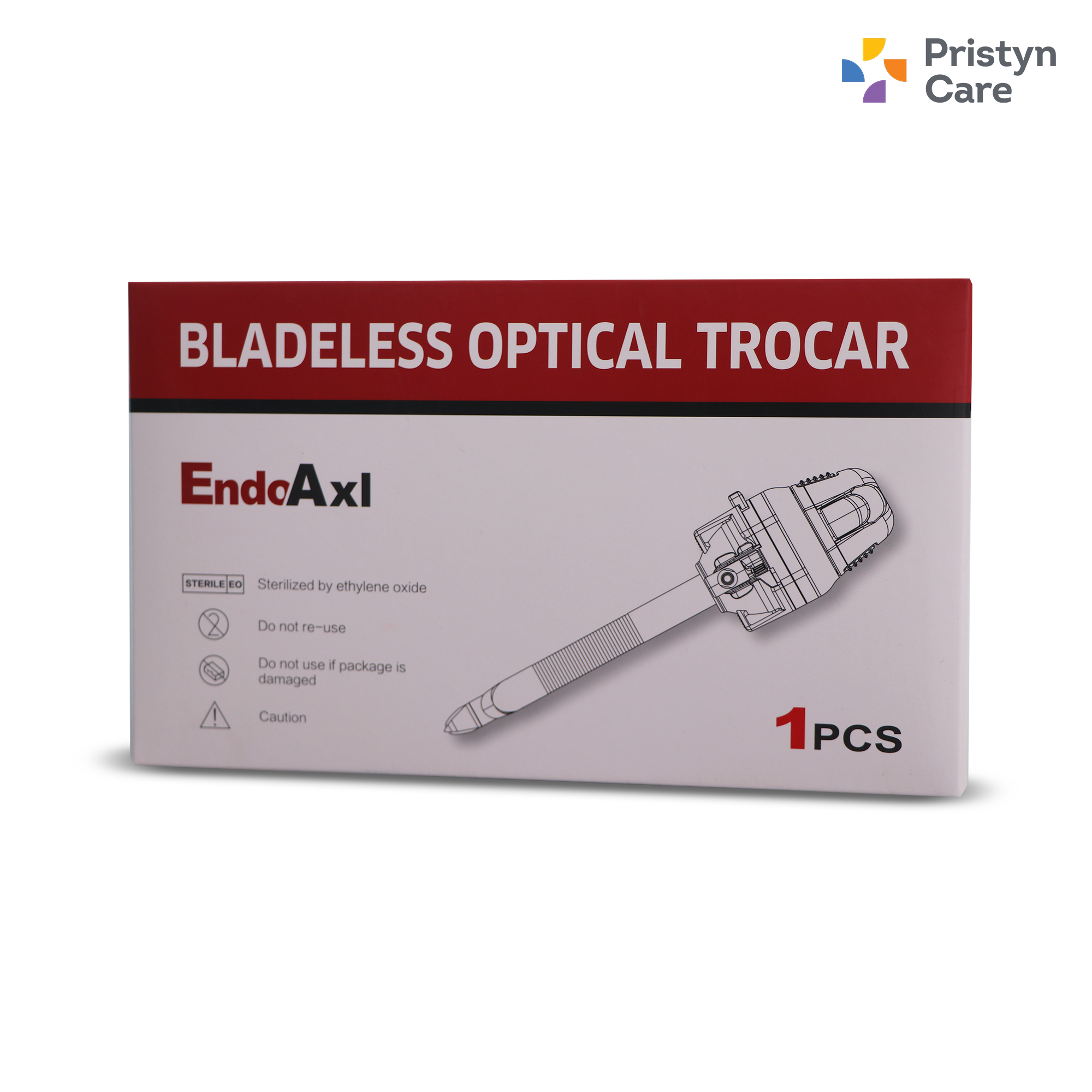 Endoxl Trocar - 100mm Length, Bladeless Tip, Double Seal, Compatible With 5mm, 10mm, 12mm, 15mm Instruments, Disposable For Laparoscopic Surgery