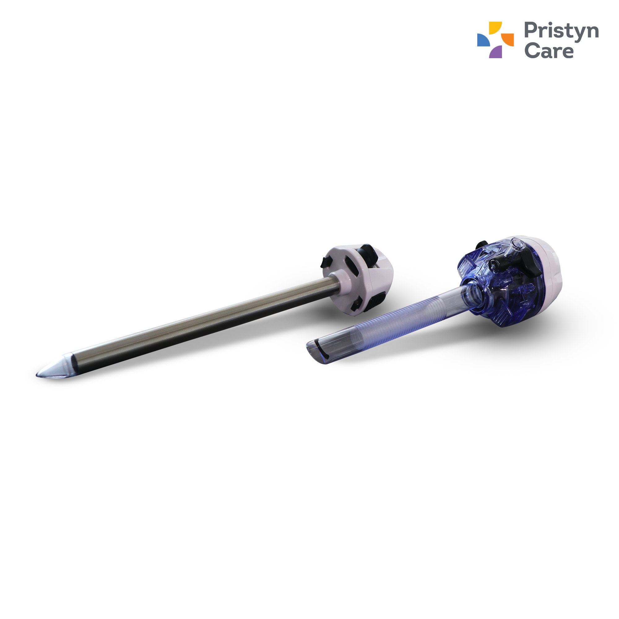 Endoxl Trocar - 100mm Length, Bladeless Tip, Double Seal, Compatible With 5mm, 10mm, 12mm, 15mm Instruments, Disposable For Laparoscopic Surgery