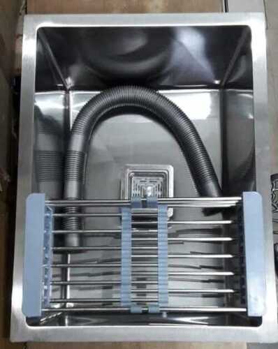 ग्रे Ts-1151 ड्रेन बोर्ड सिंक के साथ सिंगल बाउल