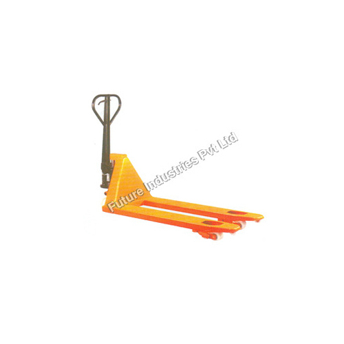 Heavy Duty Pallet Truck - Different Sizes Available, Yellow And Black Color, Manual Power Source, Easy To Operate, Warranty Included
