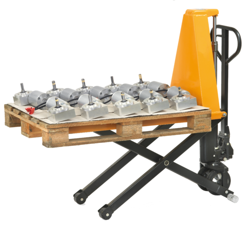 Easy To Operate Scissor High Lift Pallet Truck