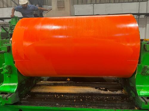 Red Polyurethane Coated Accumulator Rollers