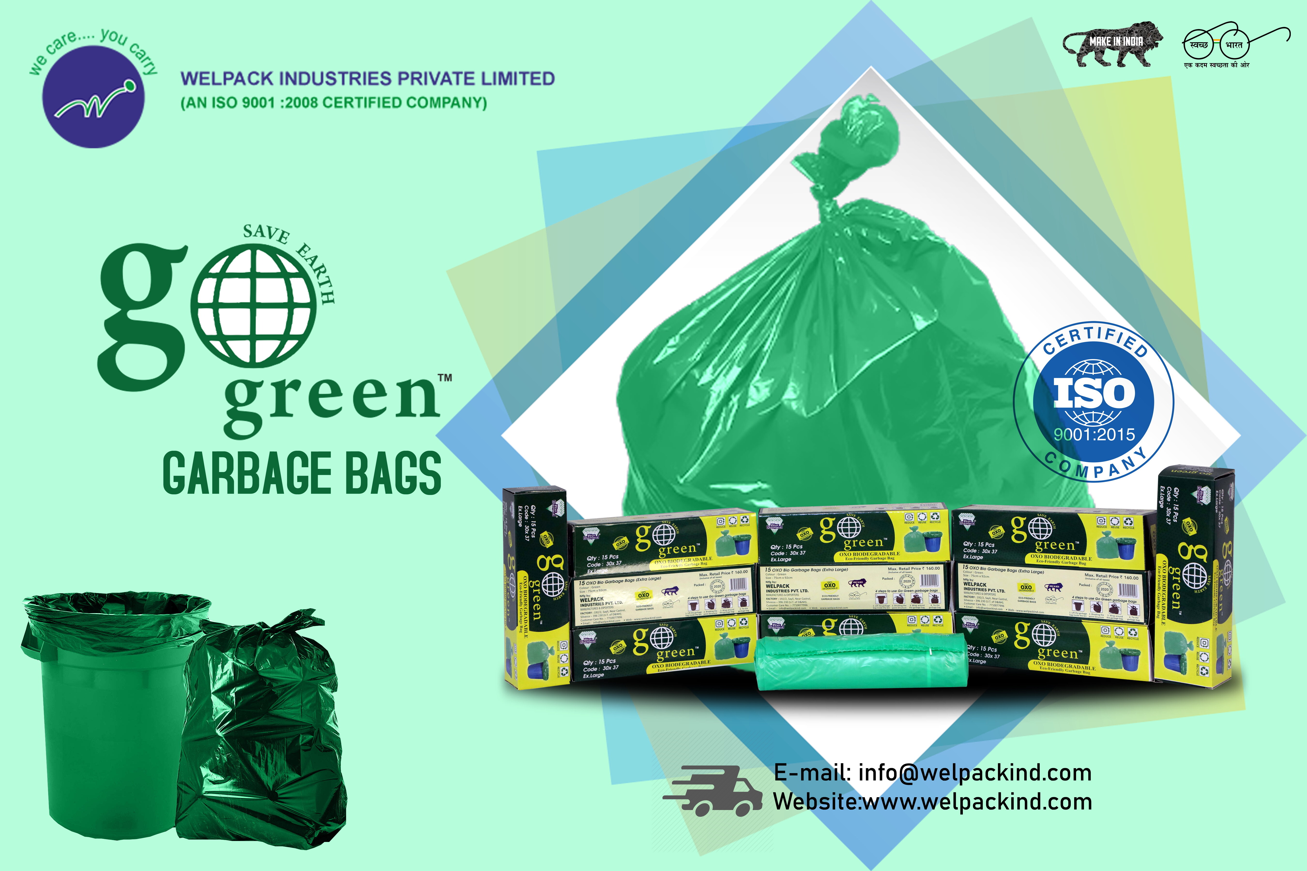 Garbage Bag Disposable - Pe Material, 19x21 Inch, Black Color | Tear-free, Versatile For Home, Office, Parties, Restaurants, And Hotels
