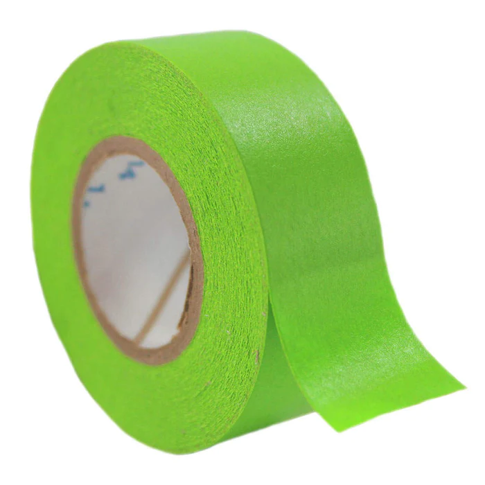 Removable Tapes - Magnetic, 12-72mm Width, Green Color | Single-sided Hot Melt Adhesive, 39 Micron Thickness, Portable Masking Solution
