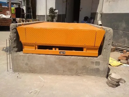 Movable Dock Ramp - Mild Steel, 2400 Mm Length, 1200 Mm Close Height, 300 Mm Lifting Height | 8000 Kg Capacity, Adjustable Height, Non-slip Surface, Corrosion-resistant Design