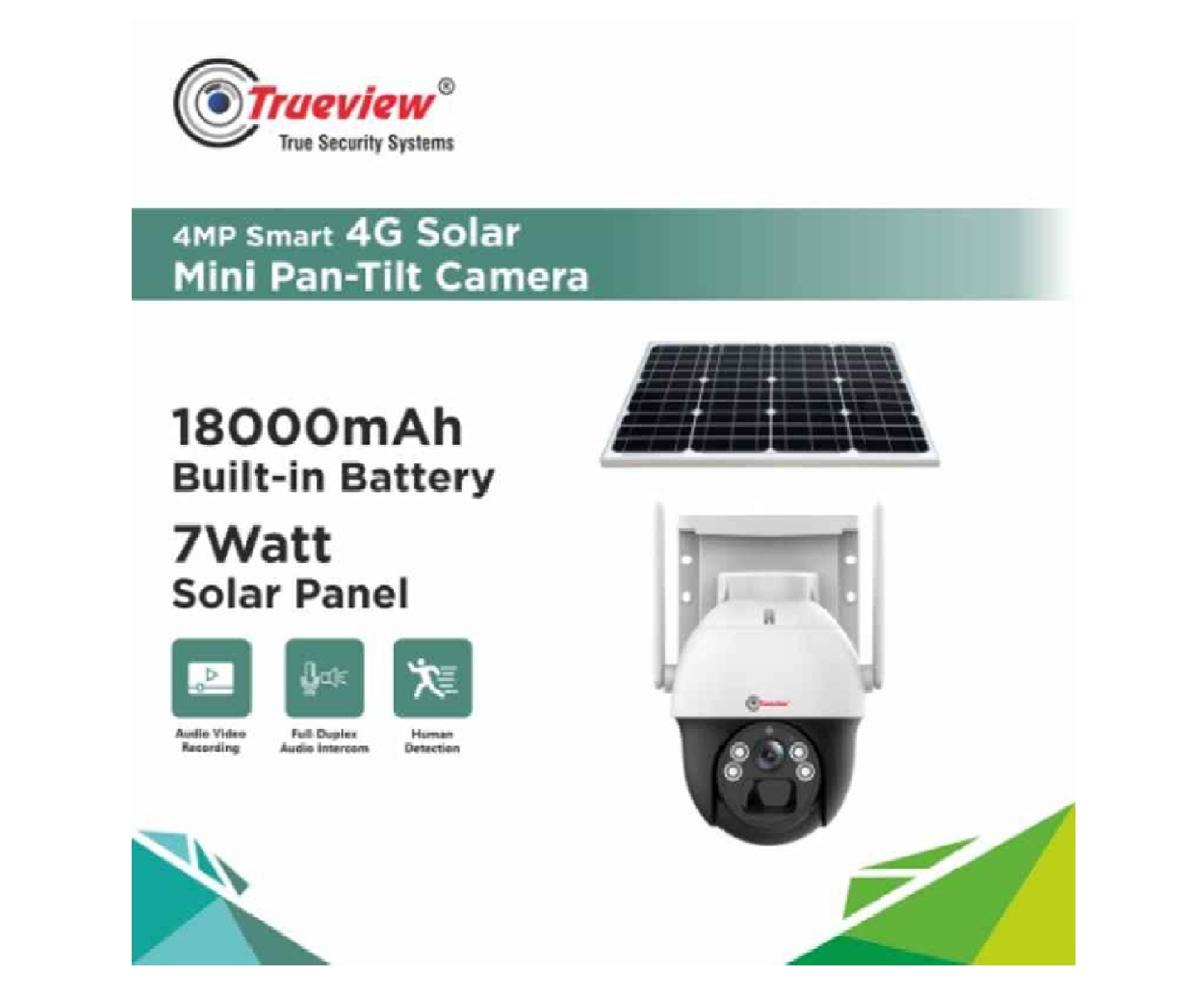 Trueview T18132 4mp 4g Solar Cctv Camera