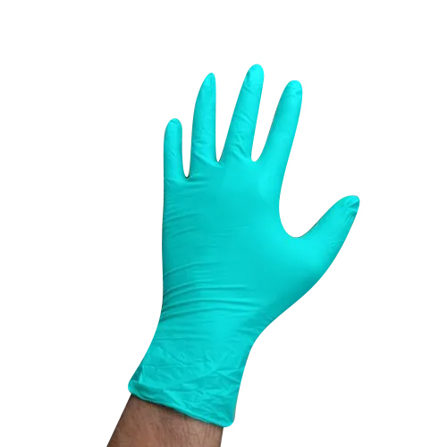Nitrile Examination Gloves - Nitrile Material, Green Color, Plain Pattern | Disposable, Powder-free, Latex-free, Secure Fit