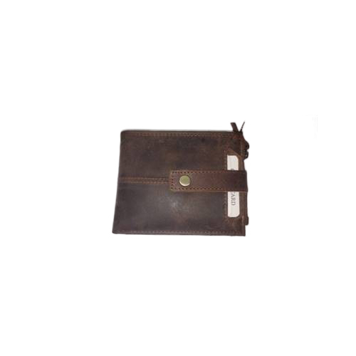 Brown Premium Black Stitched Spacious Leather Wallet