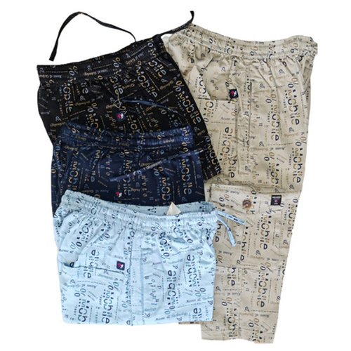 Mens Elastic Capri - Cotton | Customized Size, Different Colors, Plain Pattern For Enhanced Comfort And Versatile Style