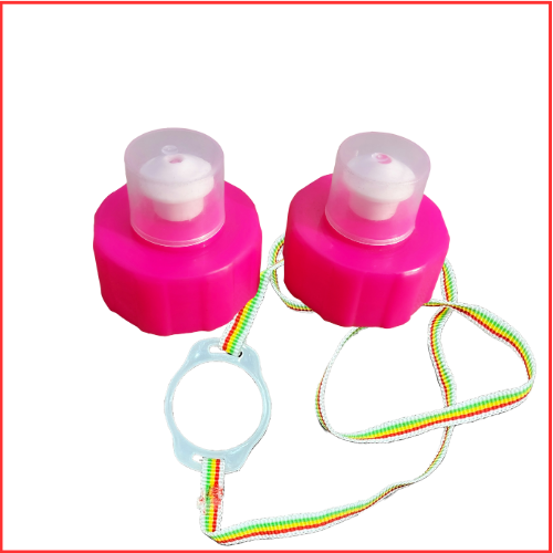 46 Mm Push Pull Cap - Plastic Material, 46 Mm Diameter, Available In Pink, Blue, Green And More Colors | Customizable, User-friendly, Lightweight Design