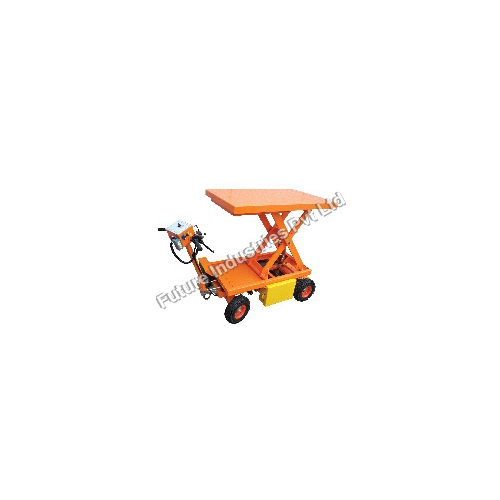 Easy To Operate Semi Battery Scissors Movable Lift Table