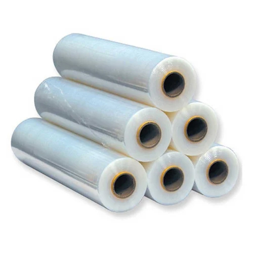 Lldpe Transparent Stretch Film Roll - 50 M Length, 6 Micron Thickness, Soft Material | Ideal For Secure Packaging, Manual & Machine Application