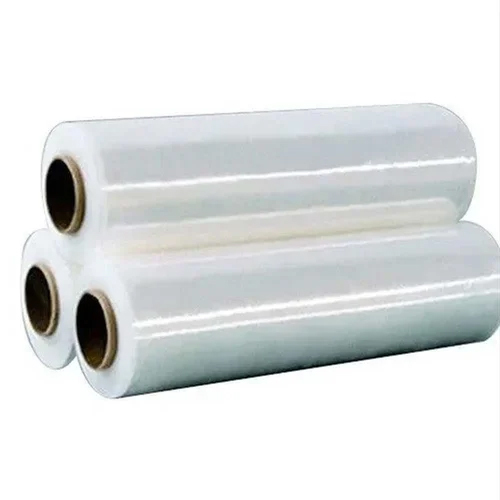 Lldpe Transparent Stretch Film Roll - 50 M Length, 6 Micron Thickness, Soft Material | Ideal For Secure Packaging, Manual & Machine Application