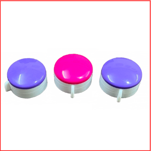 38 Mm Double Color Fridge Bottle Caps - Plastic, 38 Millimeter Diameter, Pink/blue/red Colors, Customized, User-friendly Design, Lightweight