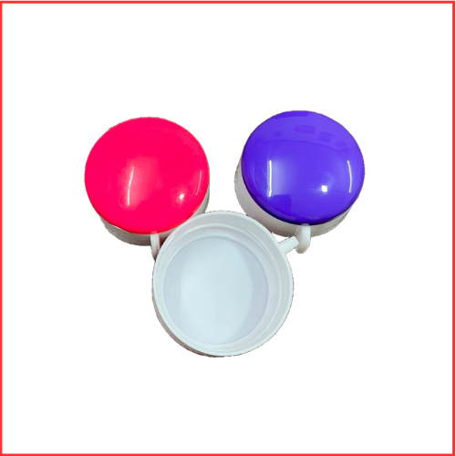 38 Mm Double Color Fridge Bottle Caps - Plastic, 38 Millimeter Diameter, Pink/blue/red Colors, Customized, User-friendly Design, Lightweight