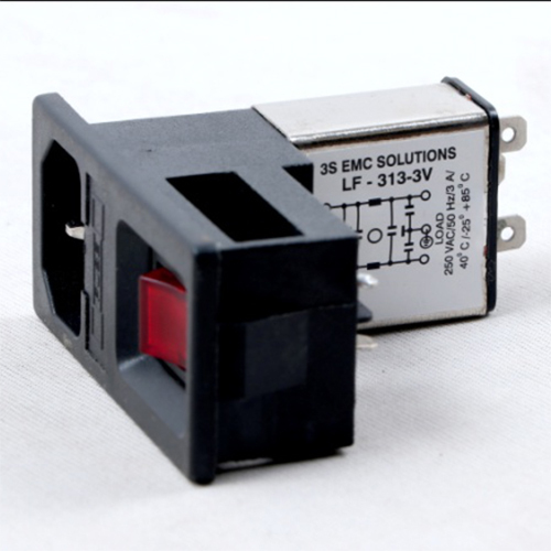  LF-313 IEC 60320 पैनल माउंट EMI फ़िल्टर