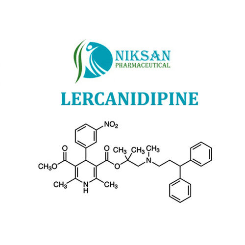 LERCANIDIPINE - CAS No: 100427-26-7, Molecular Weight: 611.72 g/mol, Color: Light Orange to Yellow, Appearance: White to Off-White Solid
